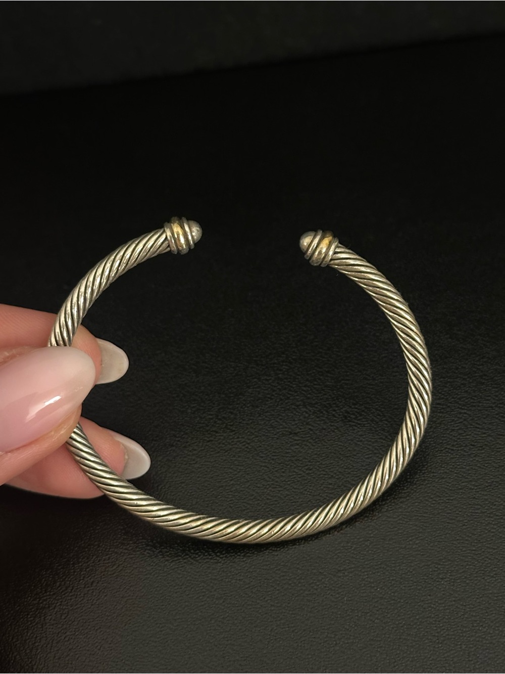 David Yurman Buckle Bracelet with 18K Yellow Gold